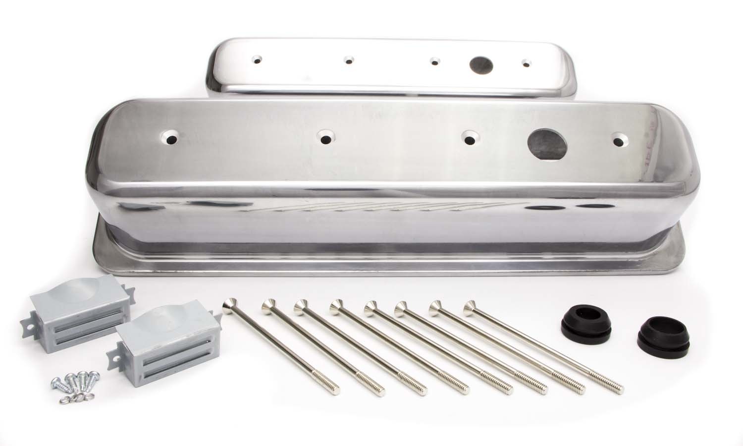 RACING POWER CO-PACKAGED — RACING POWER CO-PACKAGED SBC Alum Tall Center Bolt V/C Plain Polished