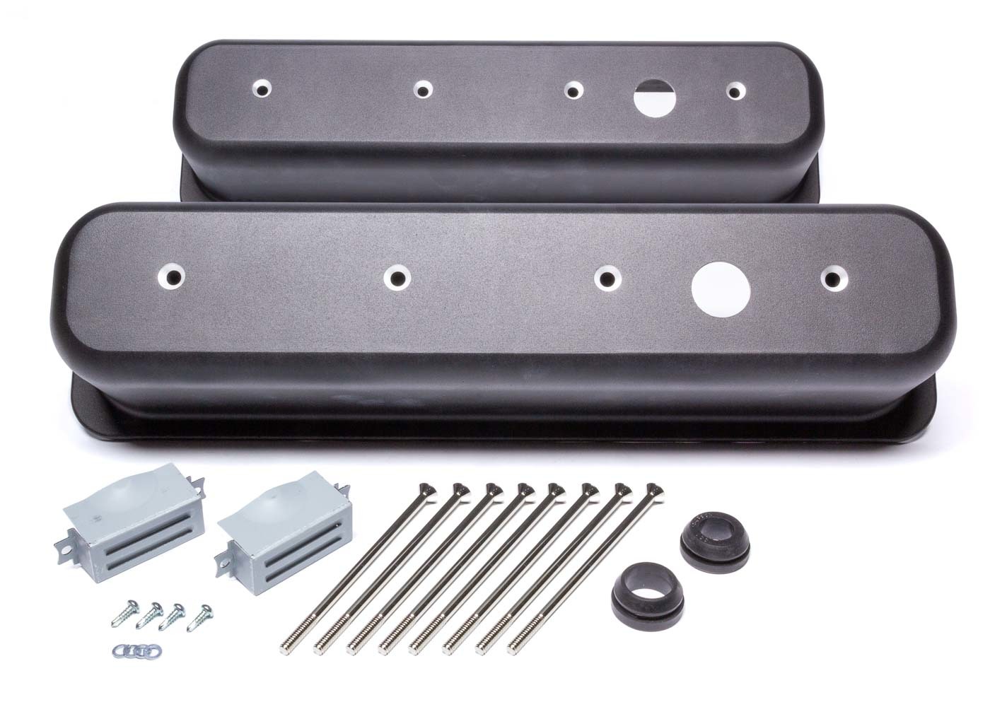 Black Aluminum SBC Valve Covers Center BoltRPCR61461BK