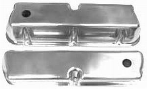 RACING POWER CO-PACKAGED — RACING POWER CO-PACKAGED SB Ford Aluminum Valve Covers Plain With Hole
