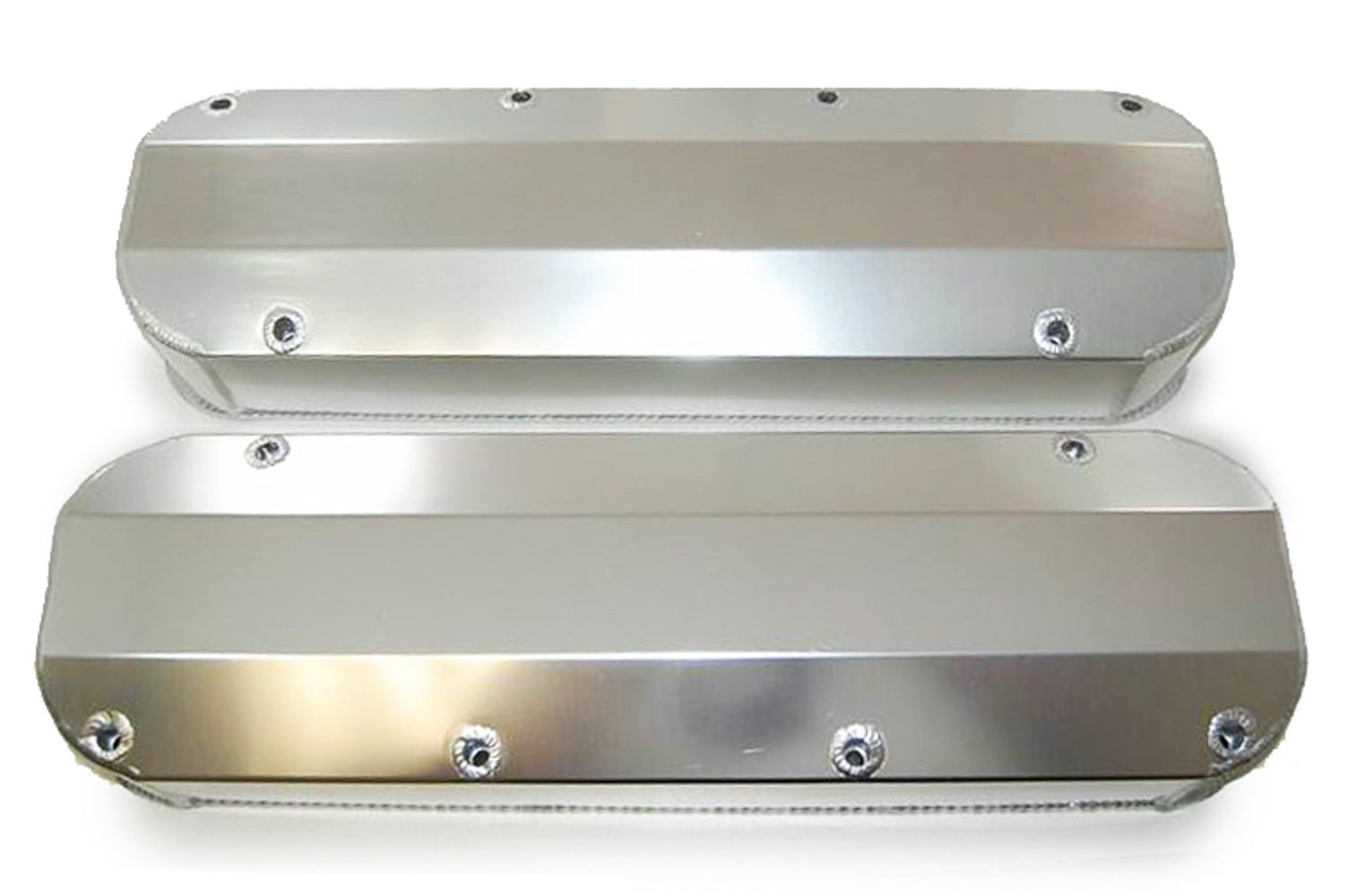 Racing Power Company R6355 Valve Cover, Tall, 4 in Height, Hardware Included, Fabricated Aluminum, Satin, Big Block Ford, Pair