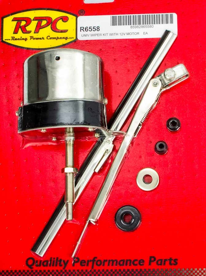 RACING POWER CO-PACKAGED — RACING POWER CO-PACKAGED 12v S/S Wiper Motor w/Arm & Blade