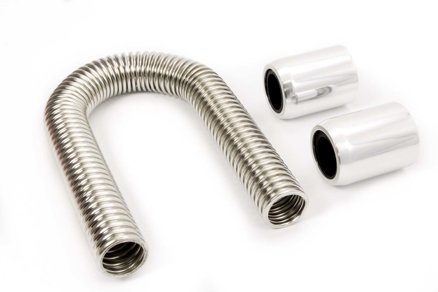 RACING POWER CO-PACKAGED — RACING POWER CO-PACKAGED 12in Stainless Hose Kit w/Polished  Ends