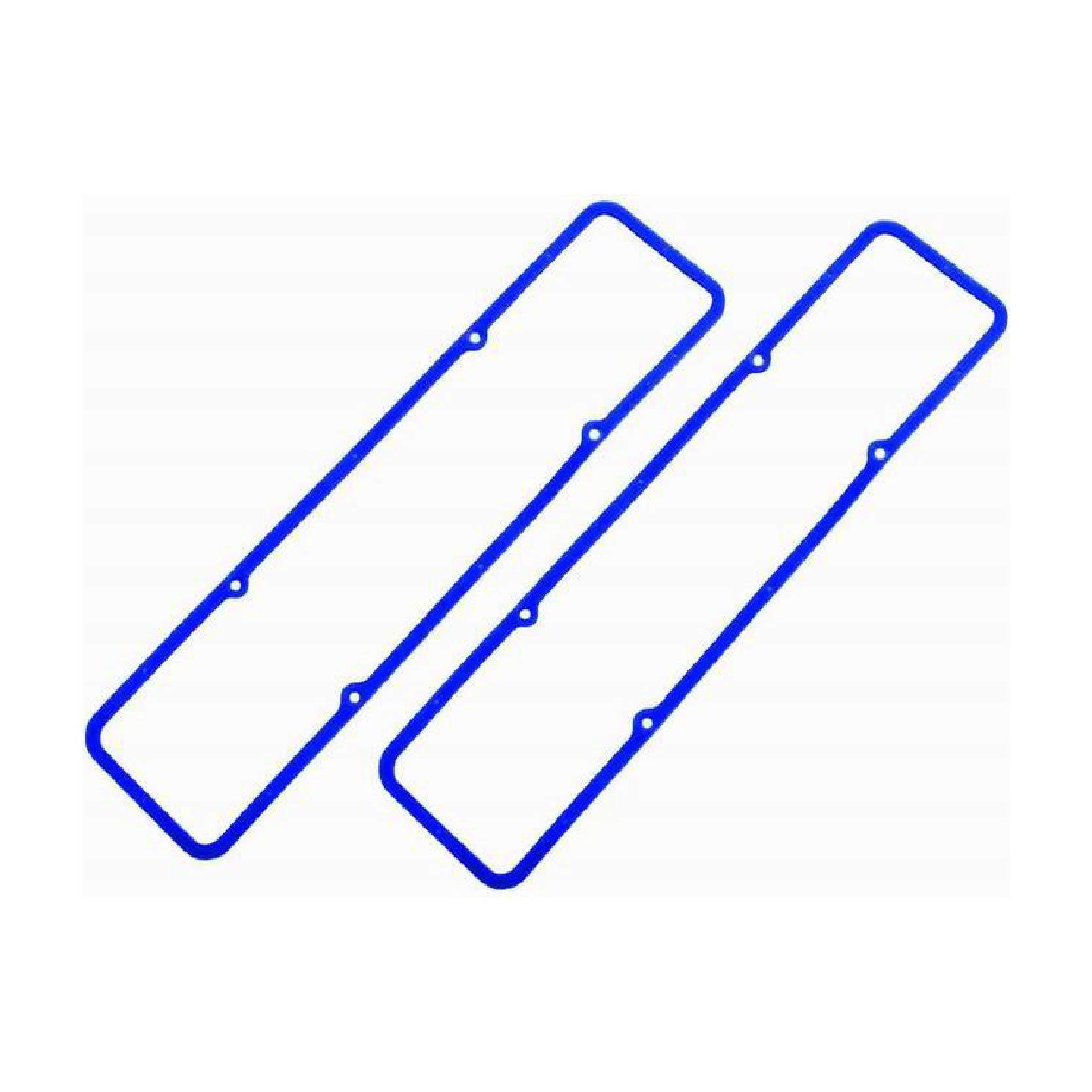 Blue Rubber SB Chevy Valve Cover Gaskets Pair
