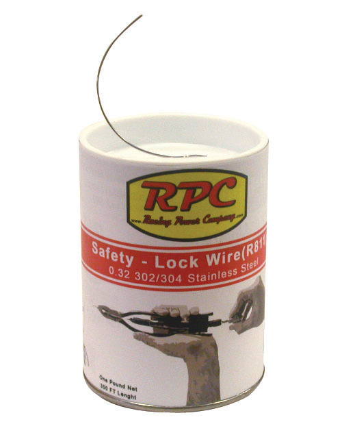 Racing Power Company R811 - Safety Wire, 0.032 in Diameter, Stainless, 1 lb, Each