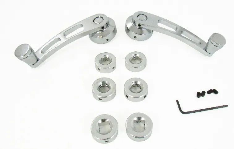 RACING POWER CO-PACKAGED — RACING POWER CO-PACKAGED Chrome Alum 4-1/4In Win dow Handle