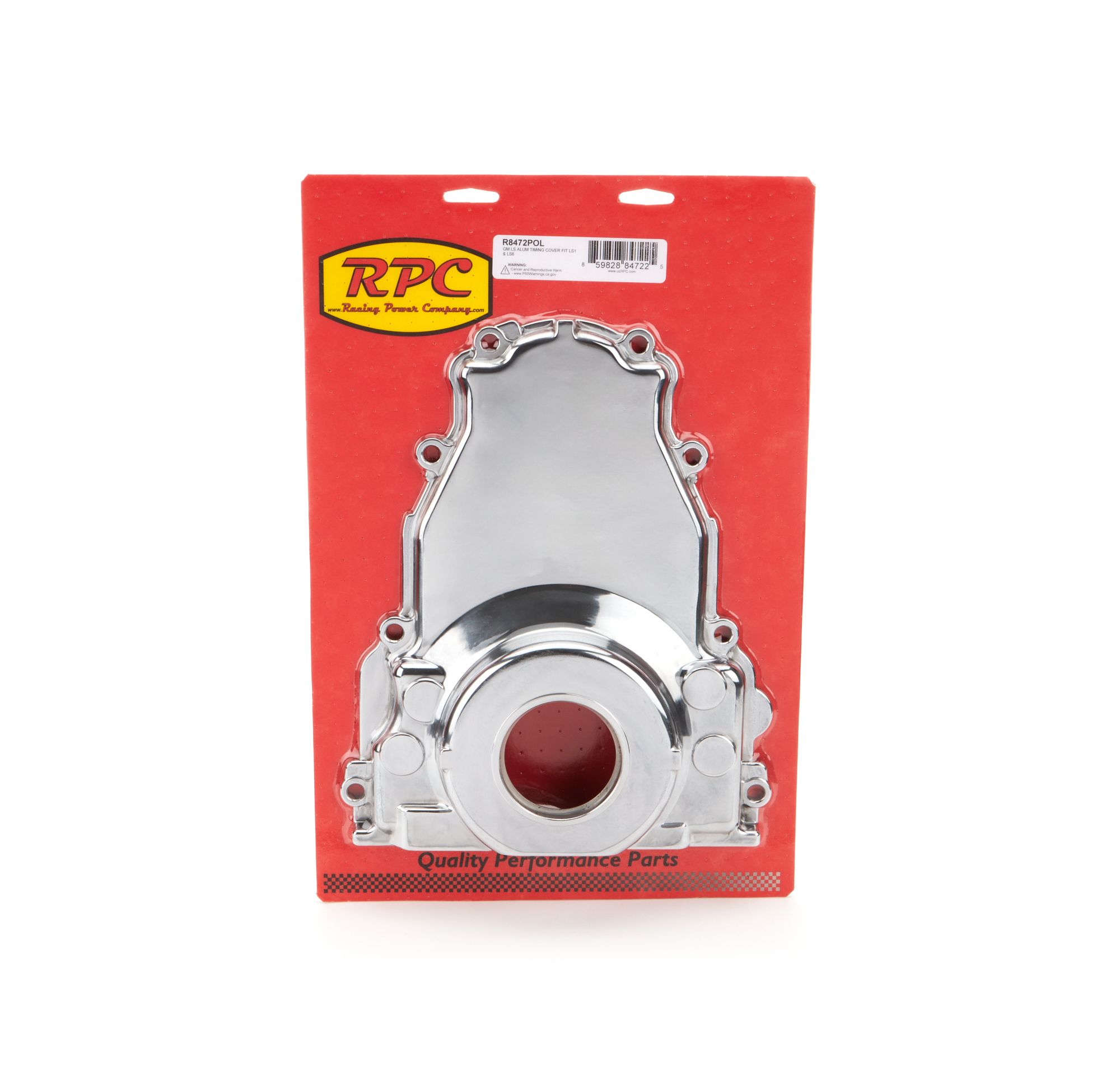 RACING POWER CO-PACKAGED — RACING POWER CO-PACKAGED GM LS Engine Aluminum Ti ming Cover Fits LS1/LS6