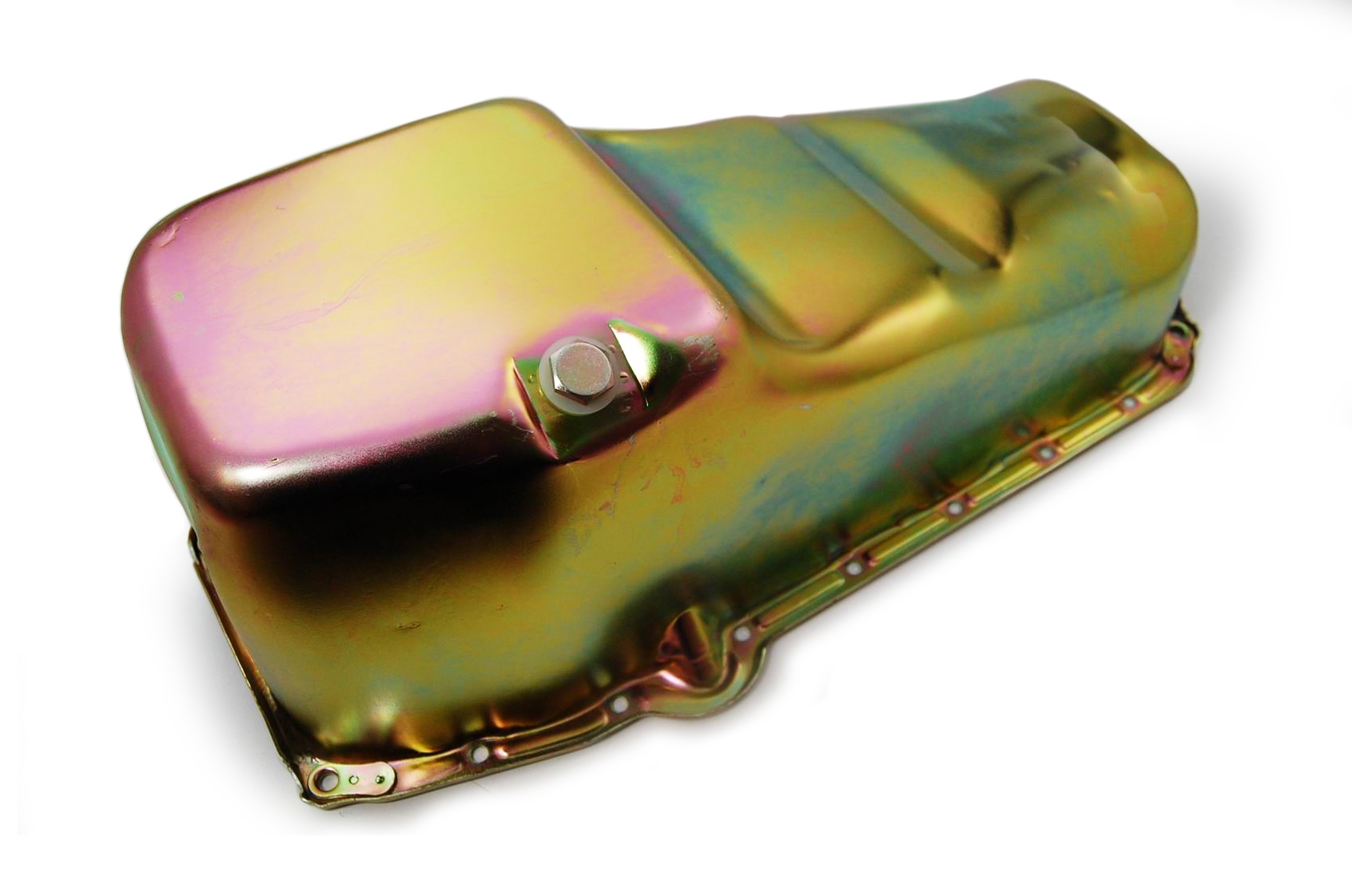 RACING POWER CO-PACKAGED — RACING POWER CO-PACKAGED Oil Pan SB Chevy 1965-79 Lh Dipstick - Zinc