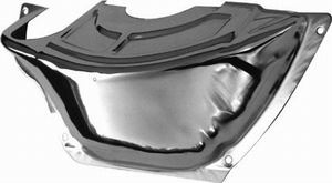 Racing Power Company R9417 Transmission Dust Cover, Steel, Chrome, Powerglide, Each