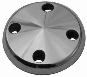 Racing Power Company R9489 Pulley Nose Cone, Water Pump, Aluminum, Machined, Long Water Pump, Small Block Chevy, Each