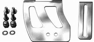 Racing Power Company R9756 Throttle Cable Bracket, Intake Mount, Steel, Chrome, Small Block Chevy, Each