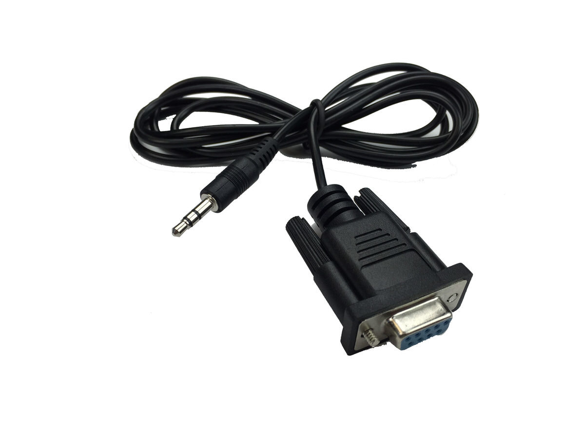 Racepak 280-CA-ST140SR Data Transfer Cable, 6 ft Long, 9-pin Serial Connector to 3.5 mm Plug, Racepak Digital Dash, Each