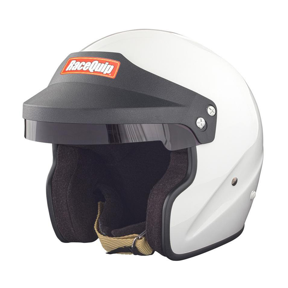 RaceQuip OF20 Open Face Helmets 256117RQP Helmet, OF20, Face, Gloss White, Snell SA2020, EPS Liner, No Graphic, 2X-Large, Each thumbnail 2
