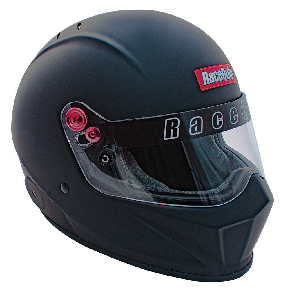 Racequip 286995 Helmet, Vesta20, Full Face, Snell SA 2020, Head and Neck Support Ready, Flat Black, Large, Each