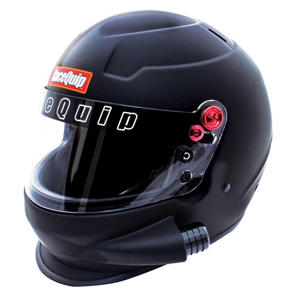 Racequip 296992 Helmet, Pro20 Side Air, Full Face, Snell SA 2020, Head and Neck Support Ready, Flat Black, Small, Each