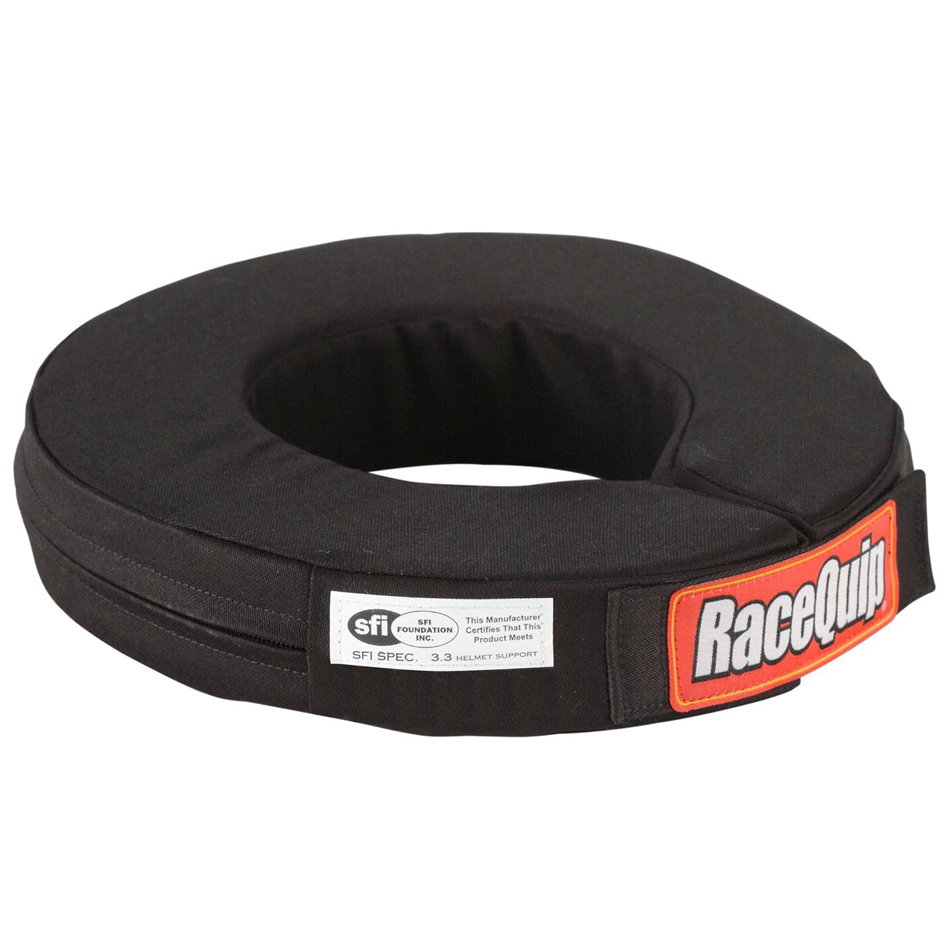 Racequip 337008 - Neck Support, 360 Degree, SFI 3.3, Padded, 19 in, Fire Retardant Cotton Cover, Black, Each