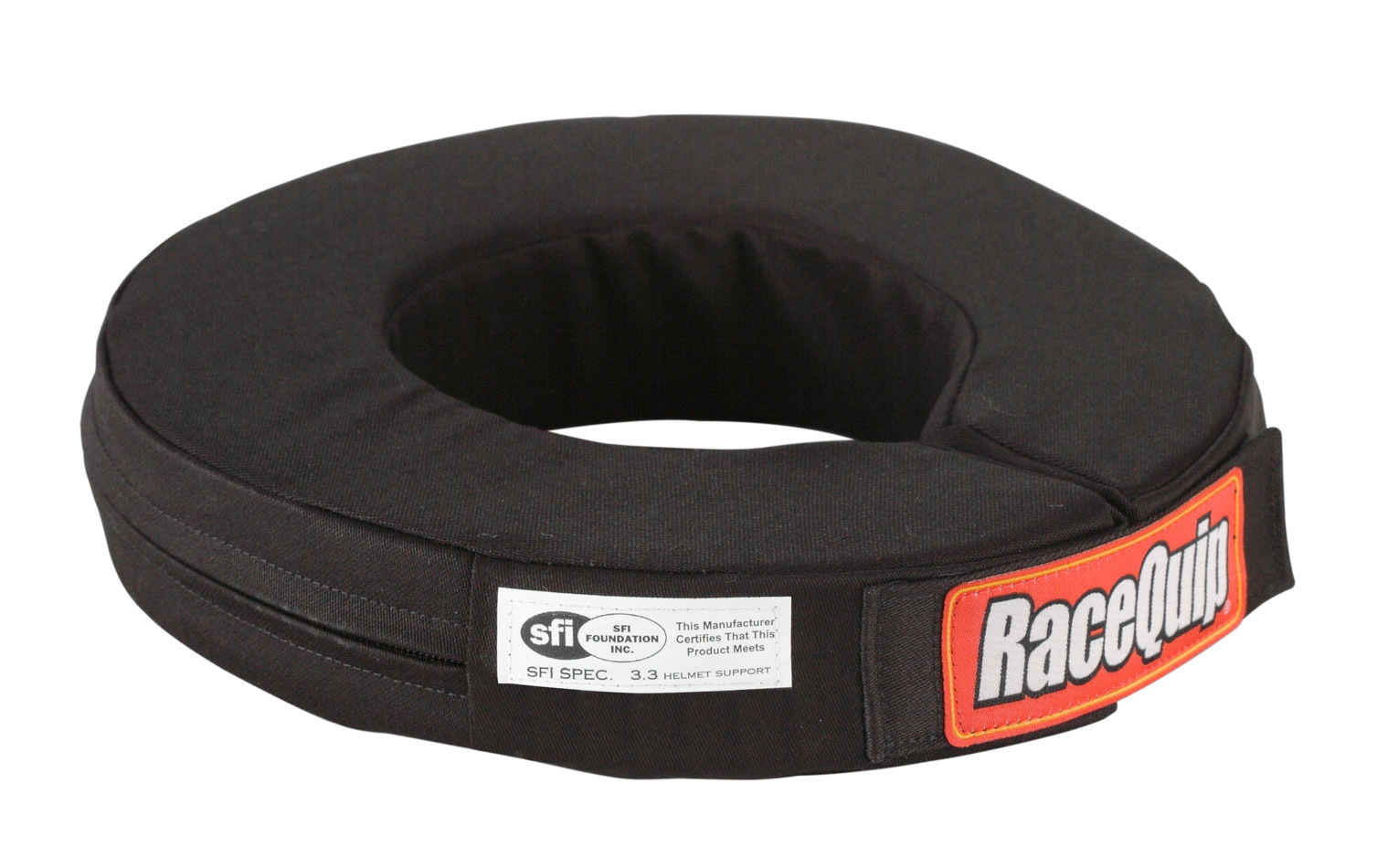 Racequip 3370097 - Neck Support, 360 Degree, SFI 3.3, Padded, Fire Retardant Cotton Cover, Black, Youth Size, Each