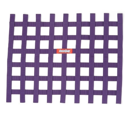 Racequip 721055 - Window Net, 1 in Webbing, 24 x 18 in Rectangle, Purple, Each