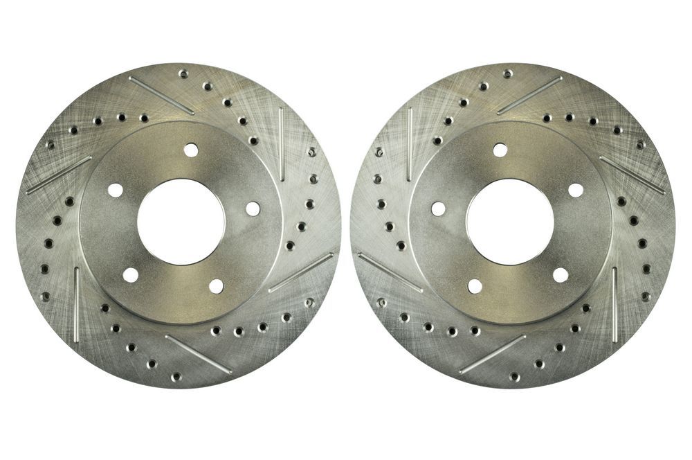 Right Stuff BR25ZDC - Brake Rotor, 11.125 in OD, 0.980 in Thick, 5 x 4.500 Bolt Pattern, Iron, Zinc Plated, Right Stuff Detailing Brake Conversion Kits, Pair
