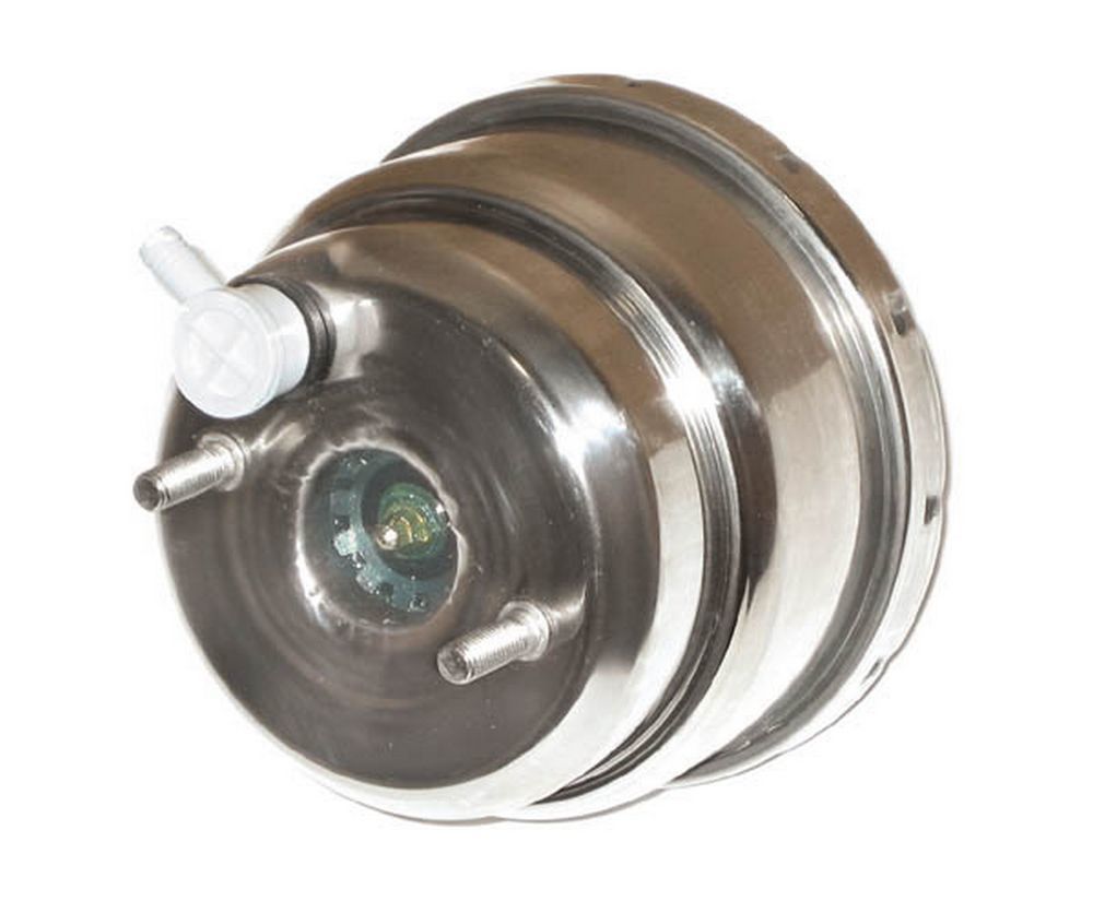 The Right Stuff RPB7537C Power Brake Booster, 7 in OD, Dual Diaphragm, Steel, Chrome, Various GM Applications, Kit