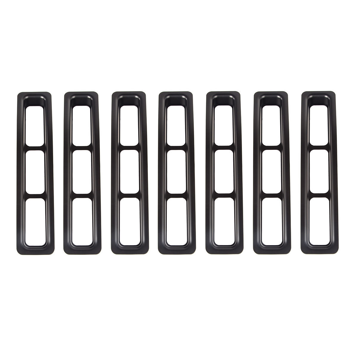 Grille Inserts Black 97- 06 Jeep Wrangler TJ