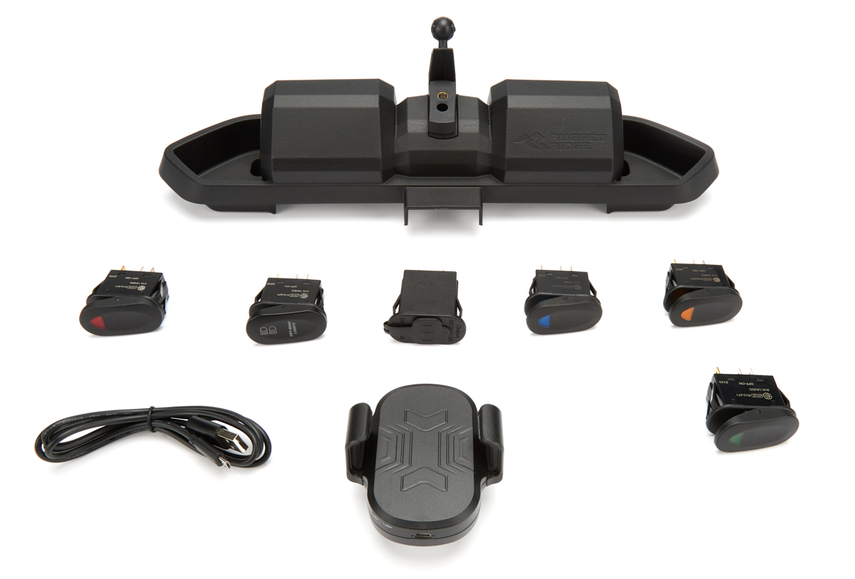 Rugged Ridge Electrical Switch Kits 13551.29 DASH MOUNT POD W/ SWITCHES 2018-Current Jeep Wrangler JL/JLU/Gladiator