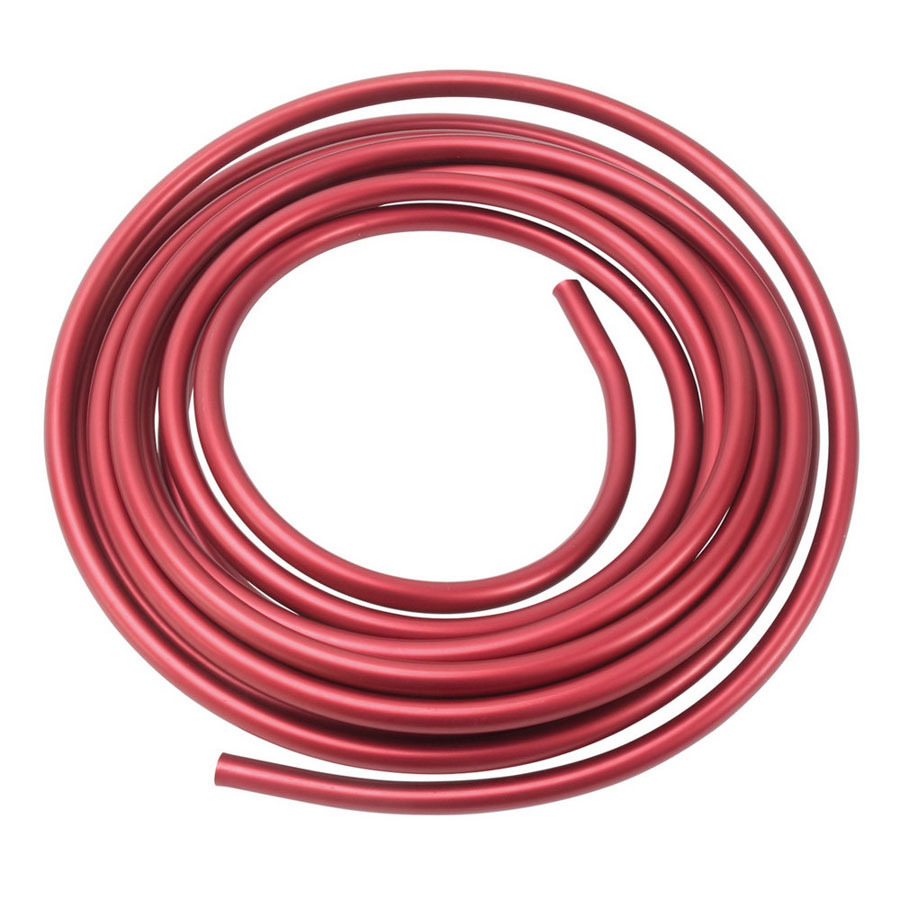 Russell Performance 639260 - 3/8 Aluminum Fuel Line 25ft - Red Anodized