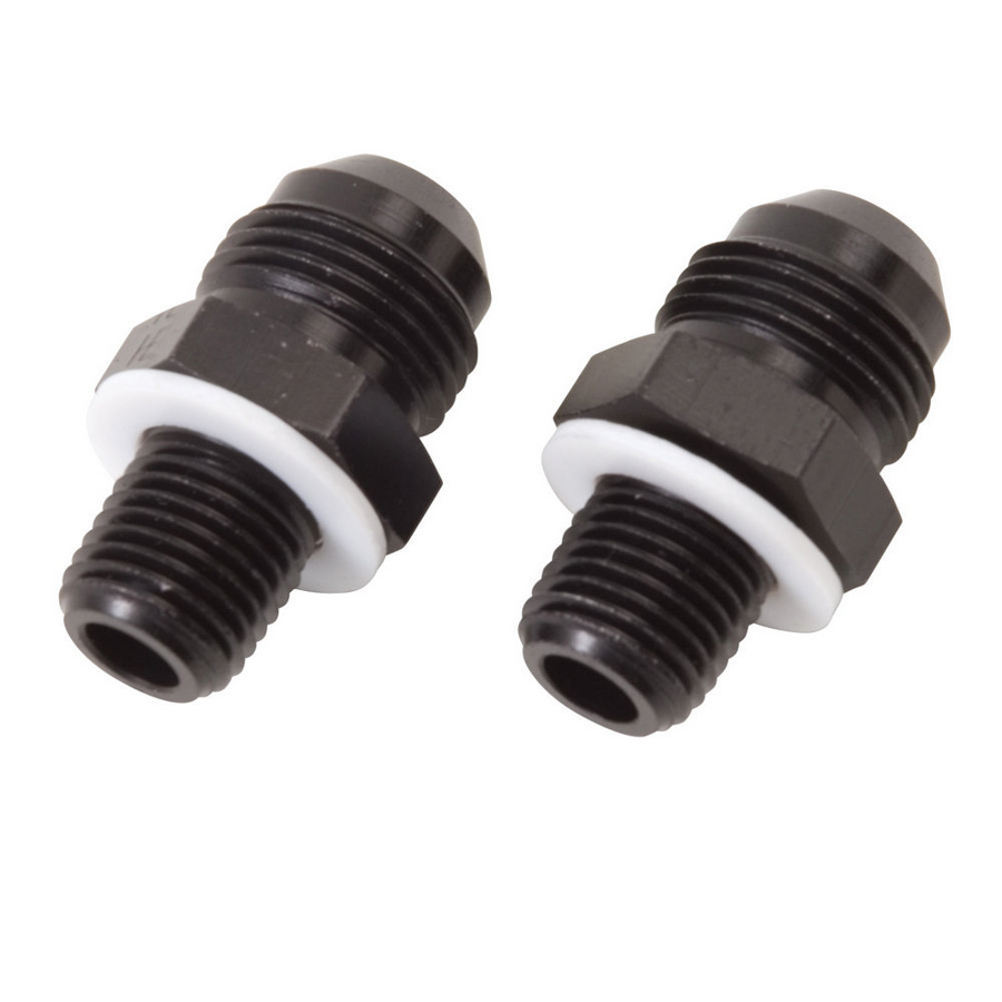 Russell Performance 640530 - 8an Trans Fittings (2pk) GM TH350/TH400/700R4