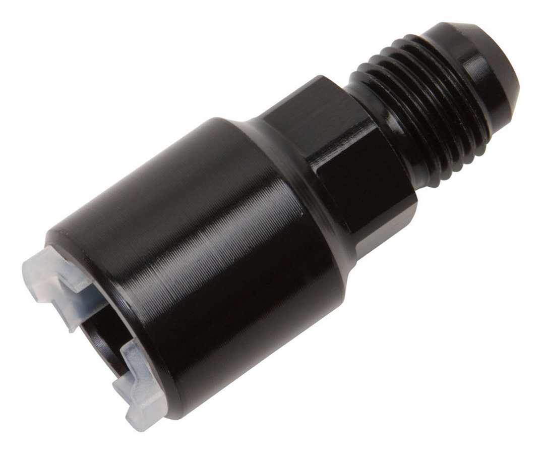 Russell Performance 640863 - Push-On EFI Fitting #6 to 5/16in Hard Tube Blck