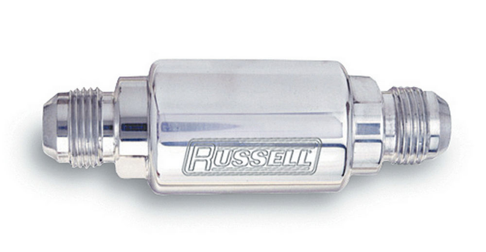 Russell Performance 650180 - 3-1/4in Aluminum Filter #8 x 3/8in Polished