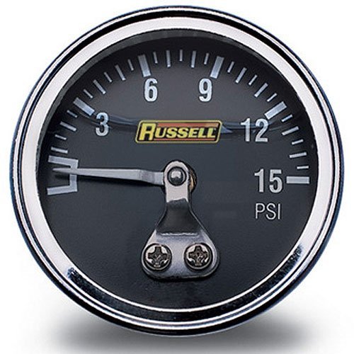 Russell Performance 650330 - 0-15 PSI Fuel Pressure Gauge