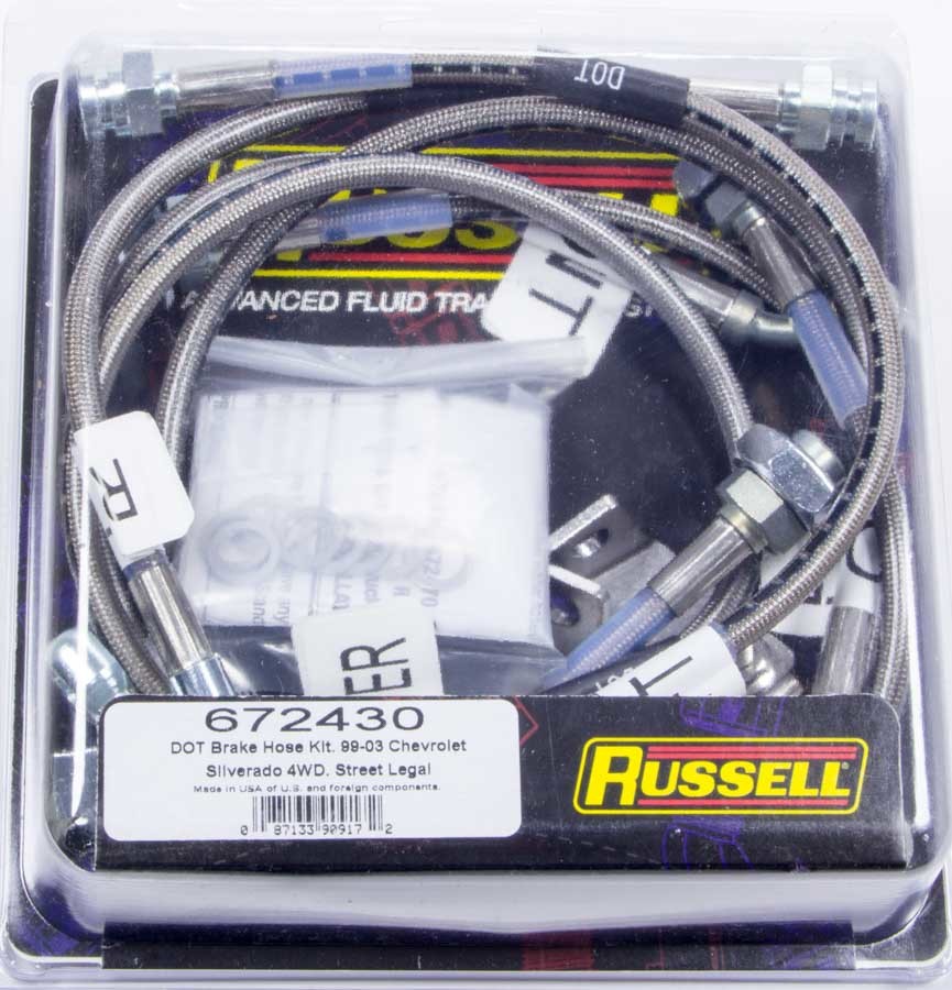 Russell Performance 672430 - Brake Line Kit 99-04 Chevy Truck