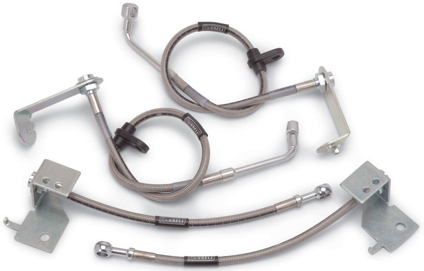 Russell Performance 693380 - Brake Hose Kit 05-12 Mustang w/ ABS