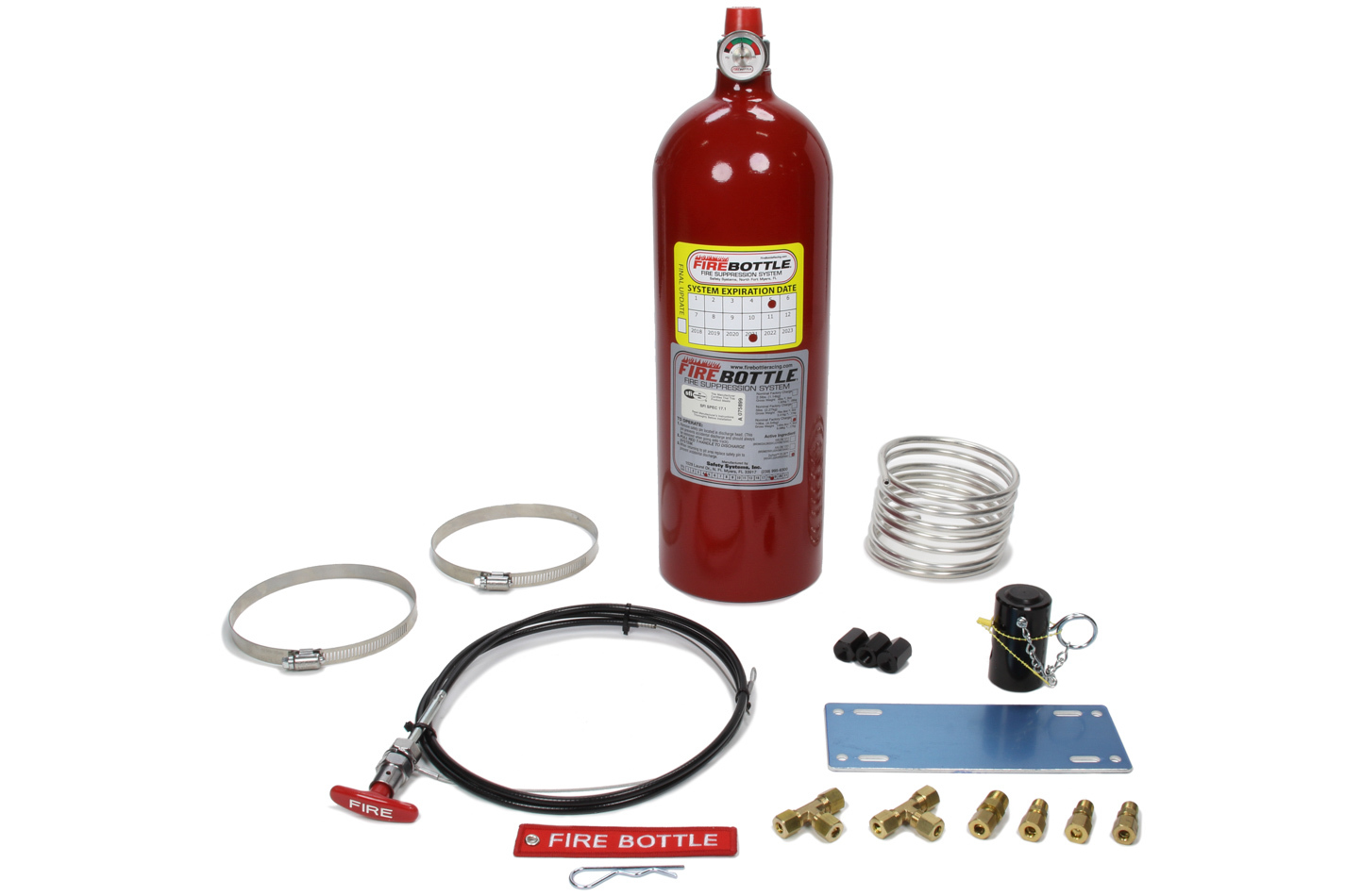 Safety Systems PRC-1000 - Fire Suppression System, RC, Manual, FE-36, SFI Rated, 10.0 lb Bottle, Fittings / Hose / Mount / Pull Cable, Kit