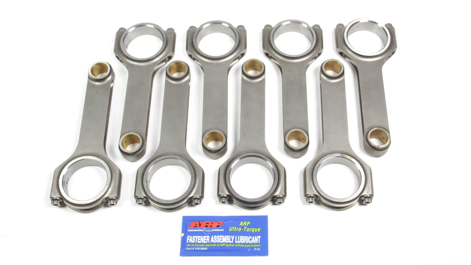 Scat 2-454-6700-2200A - Connecting Rod, H Beam, 6.700 in Long, Bushed, 7/16 in Cap Screws, ARP2000, Forged Steel, Big Block Chevy, Set of 8