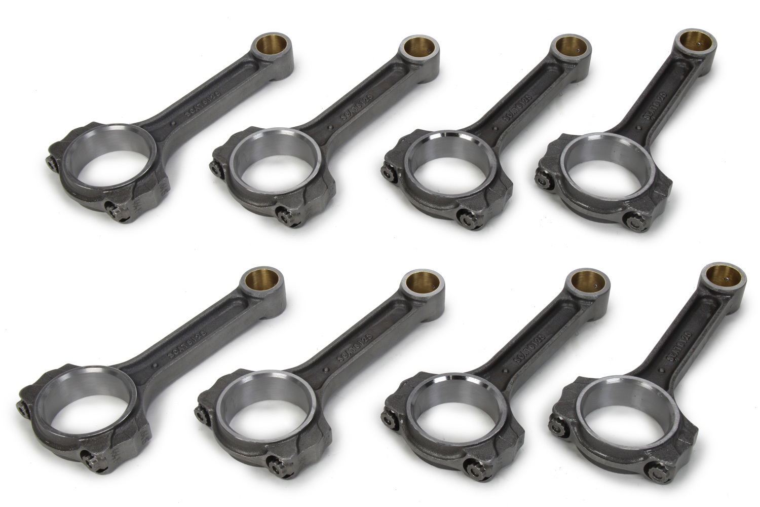 SCAT ENTERPRISES — SCAT ENTERPRISES SBC 4340 Forged I-Beam Rods 6.125