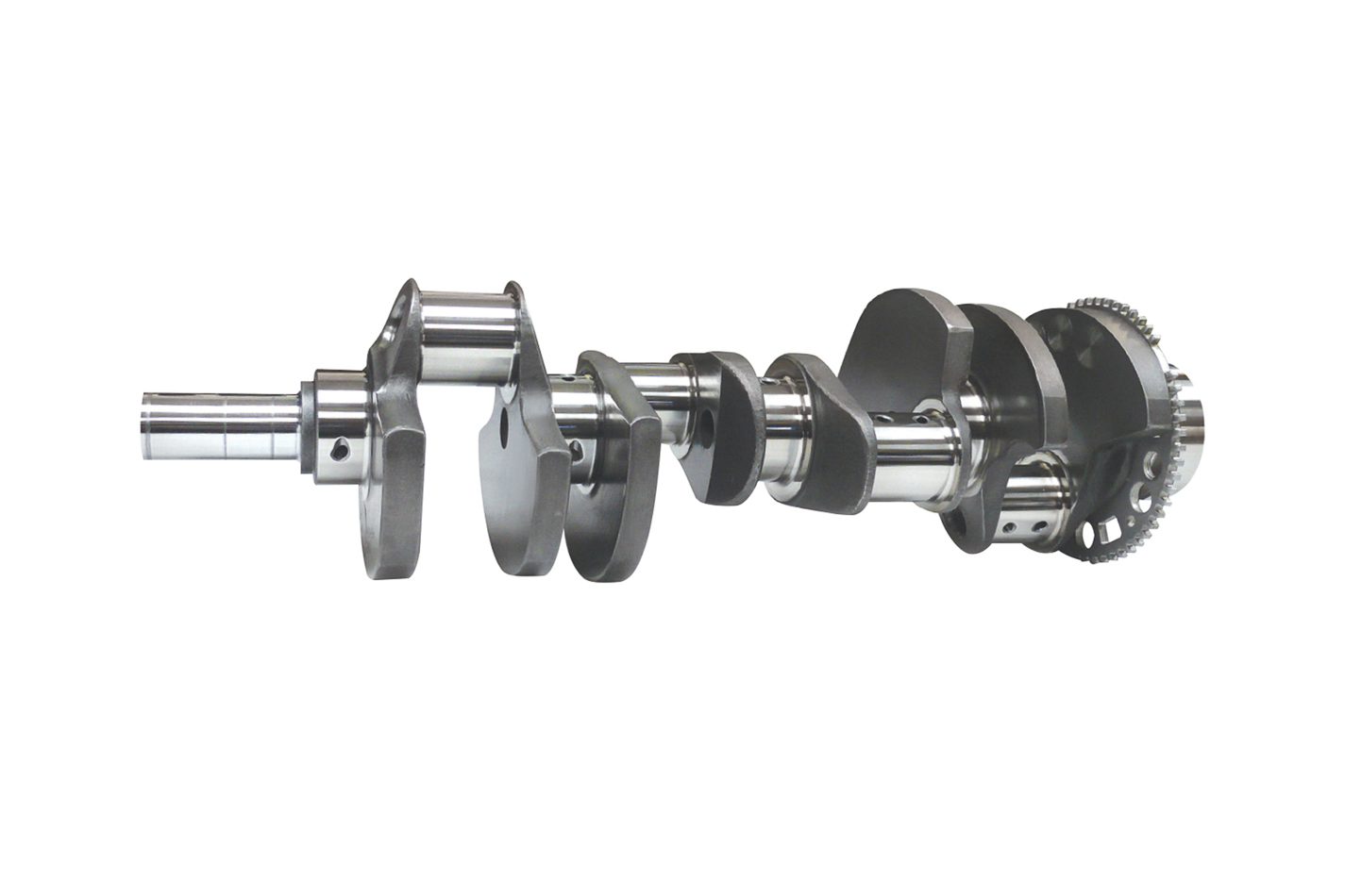 Scat 4-LT1-4125-6125-58 - Crankshaft, Standard Weight, 4.125 in Stroke, Internal Balance, 8-Bolt, Forged Steel, GM GenV LT-Series, Each