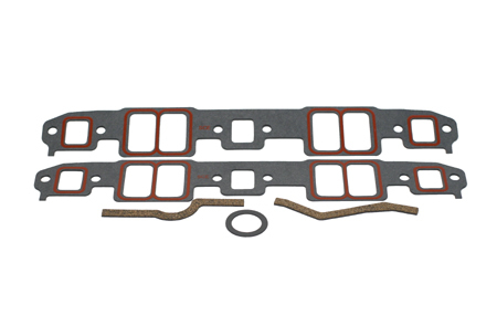SCE Gaskets 211102 - Intake Manifold Gasket, 0.062 in Thick, Composite, 1.250 x 2.200 in Rectangular Port, Small Block Chevy, Kit