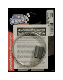 SCE Gaskets 31542 - O-Ring Wire, 0.041 in Diameter, 15 ft Roll, Tool and Instructions Included, Stainless, Each