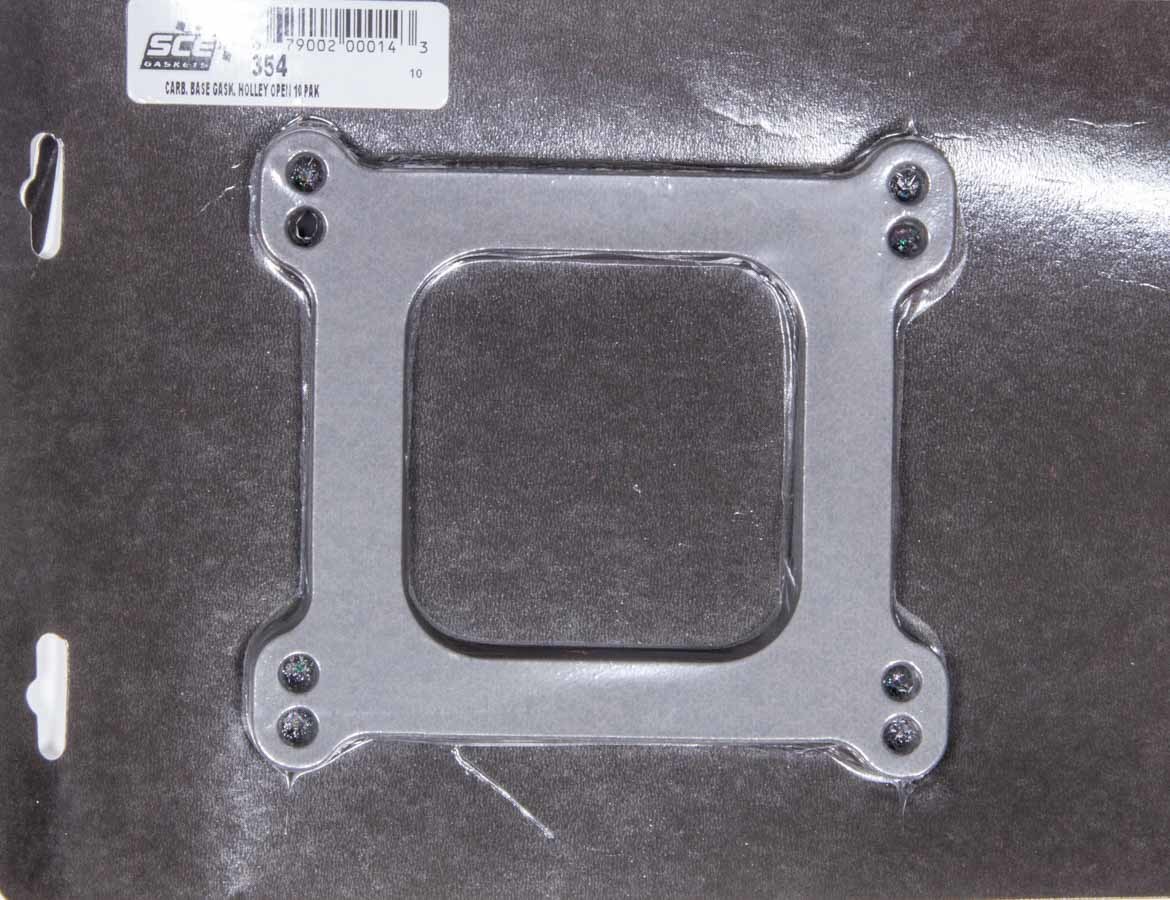 SCE Gaskets 354 Carburetor Base Plate Gasket, 4Barrel, Open