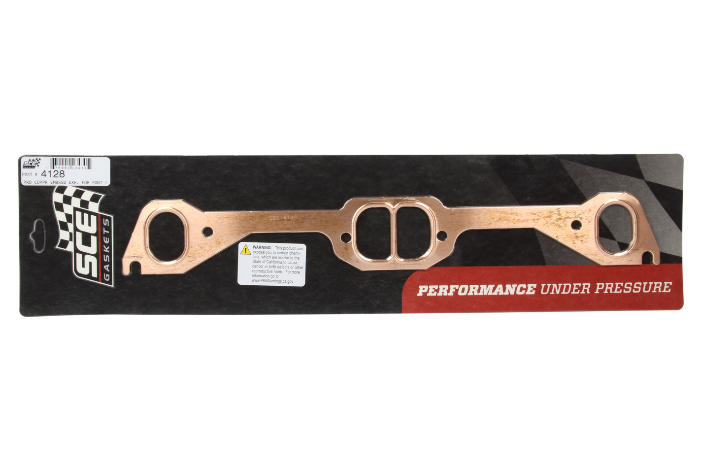 SCE GASKETS — SCE GASKETS Pontiac D-Port Copper Exhaust Gasket Set