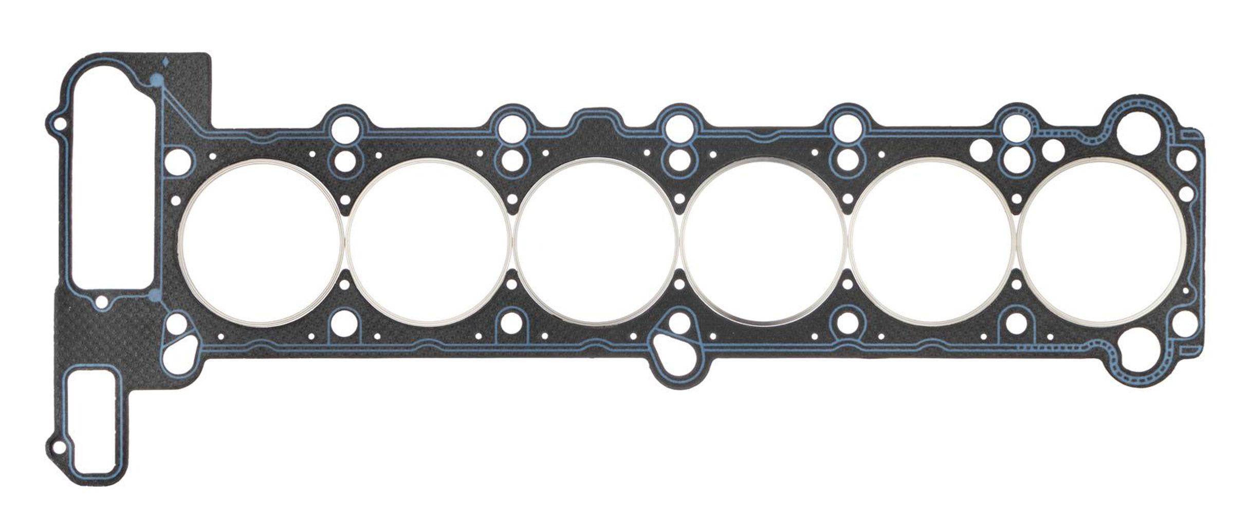 SCE Gaskets CR330012 - Cylinder Head Gasket, Vulcan Cut Ring, 84.50 mm Bore, 2.00 mm Compression Thickness, Steel Core Laminate, BMW Inline-6, Each