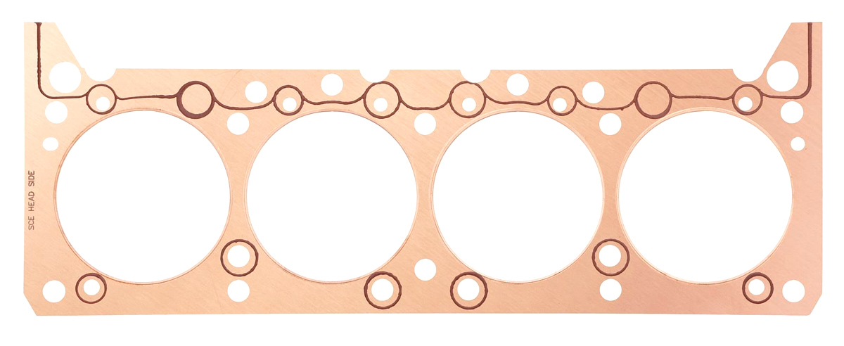 SCE Gaskets S283850 Cylinder Head Gasket, ICS Titan, 4.380 in Bore, 0.050 in Compression Thickness, Copper, Pontiac V8, Each