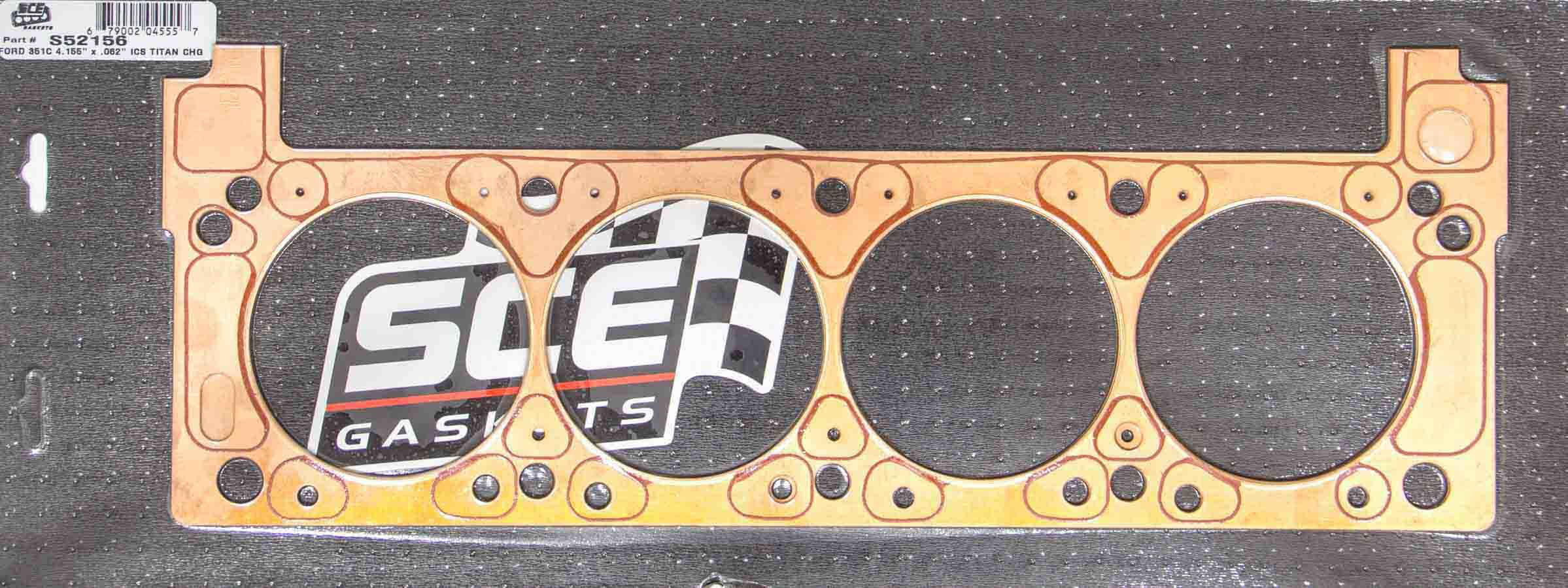 SCE GASKETS — SCE GASKETS SBF ISC Titan Copper Head Gskt LH 4.160 x .06