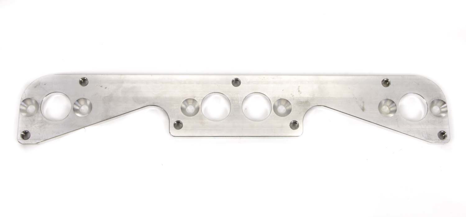 Schoenfeld Headers 0101 Header Flange Adapter, 5/16 in Thick, 1-1/4 in Round Port, Aluminum, Small Block Chevy to Stahl Pattern, Each
