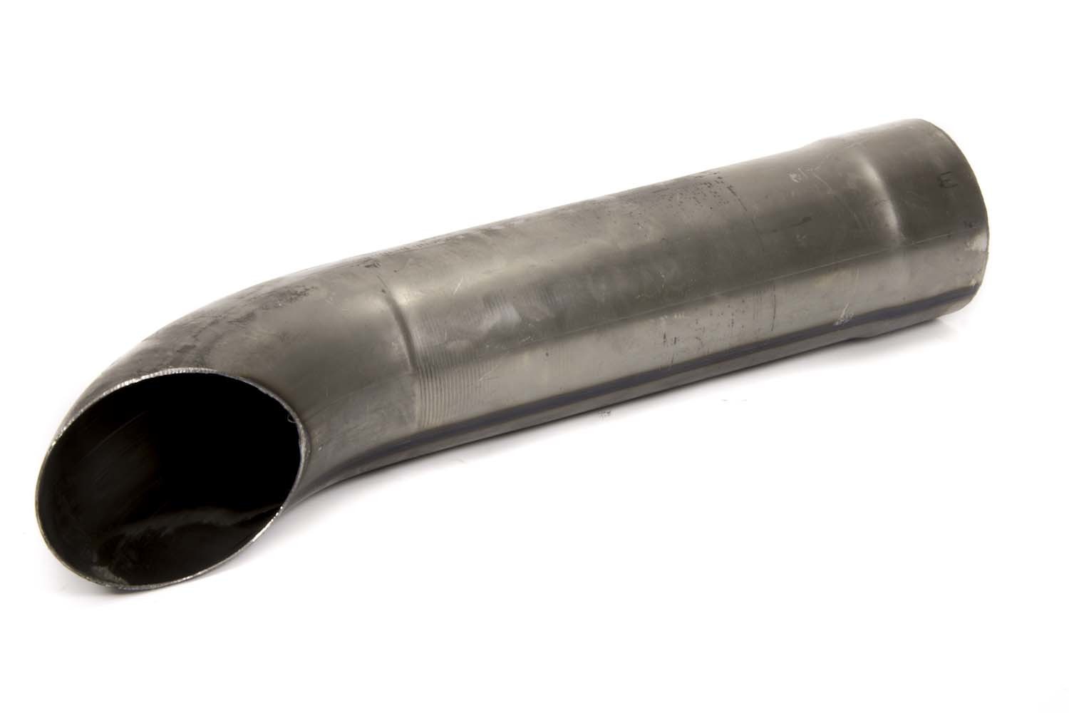 Schoenfeld Headers 3026 - Exhaust Tip, Clamp-On, 3 in Inlet, 3 in Round Outlet, 15-1/2 in Long, Single Wall, Cut Edge, Angled Cut, Turnout Style, Steel, Natural, Each