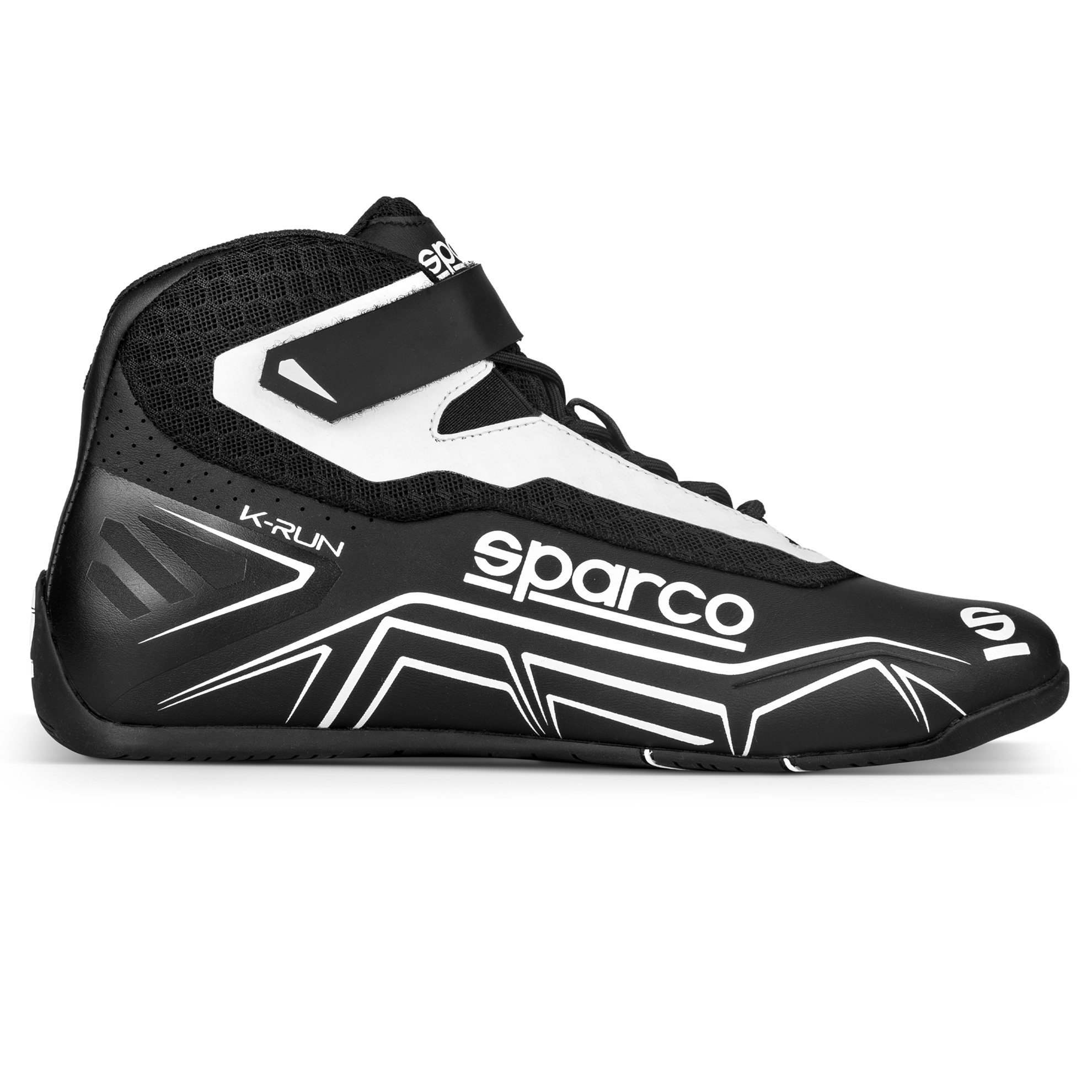 Sparco K-Run Driving Shoes 00127147NRGR & Boots, Shoes, Mid-top, Microfiber Outer, Black/Gray, Natural Rubber Outer Sole, European Shoe Size 47, Pair thumbnail 3