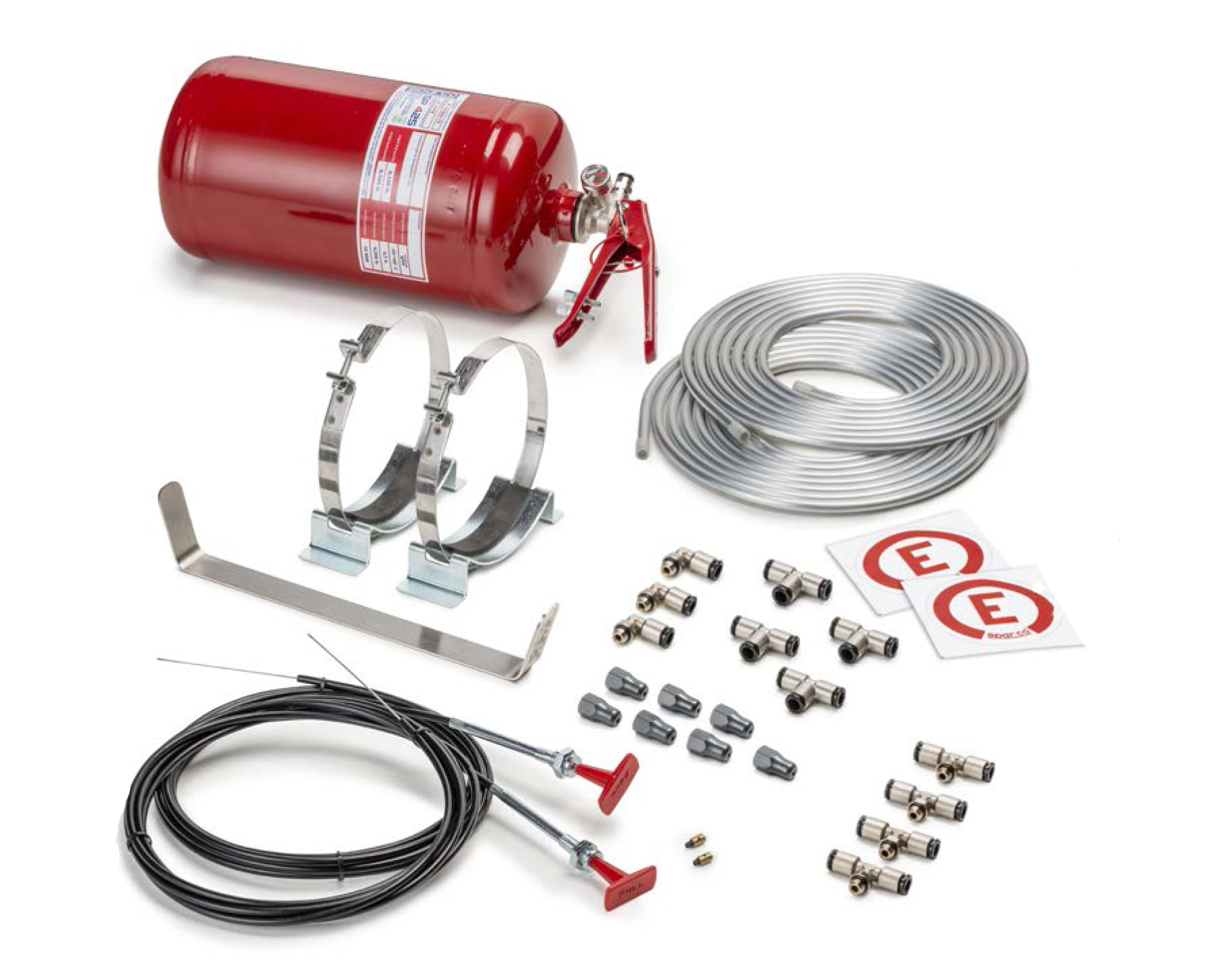 Sparco 014772MSL - Fire Suppression System, Mechanical, AFFF, FIA Approved, 4.25 L Bottle, Controller / Fittings / Hose, Kit