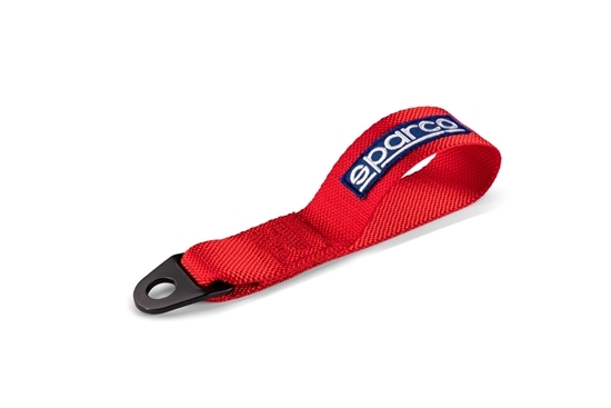 Sparco 01637RS Tow Strap, 50 mm Opening, 6600 lb Capacity, Nylon, Red, Each