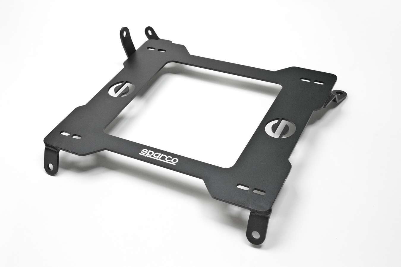 Sparco 600SB010L Seat Adapter Bracket, 600 Series, Sparco to Driver Side Ford Mustang 1979-98, Steel, Black Powder Coat, Each