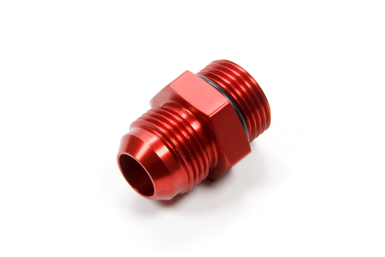 Stock Car Products 1212-12 Fitting, Adapter, Straight, 12 AN Male to 12 An Male, Aluminum, Red Anodized, Each